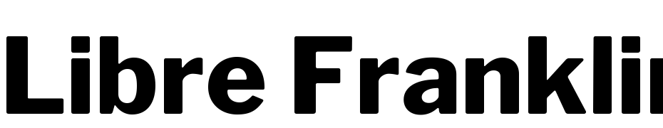 Libre Franklin Extra Bold Yazı tipi ücretsiz indir
